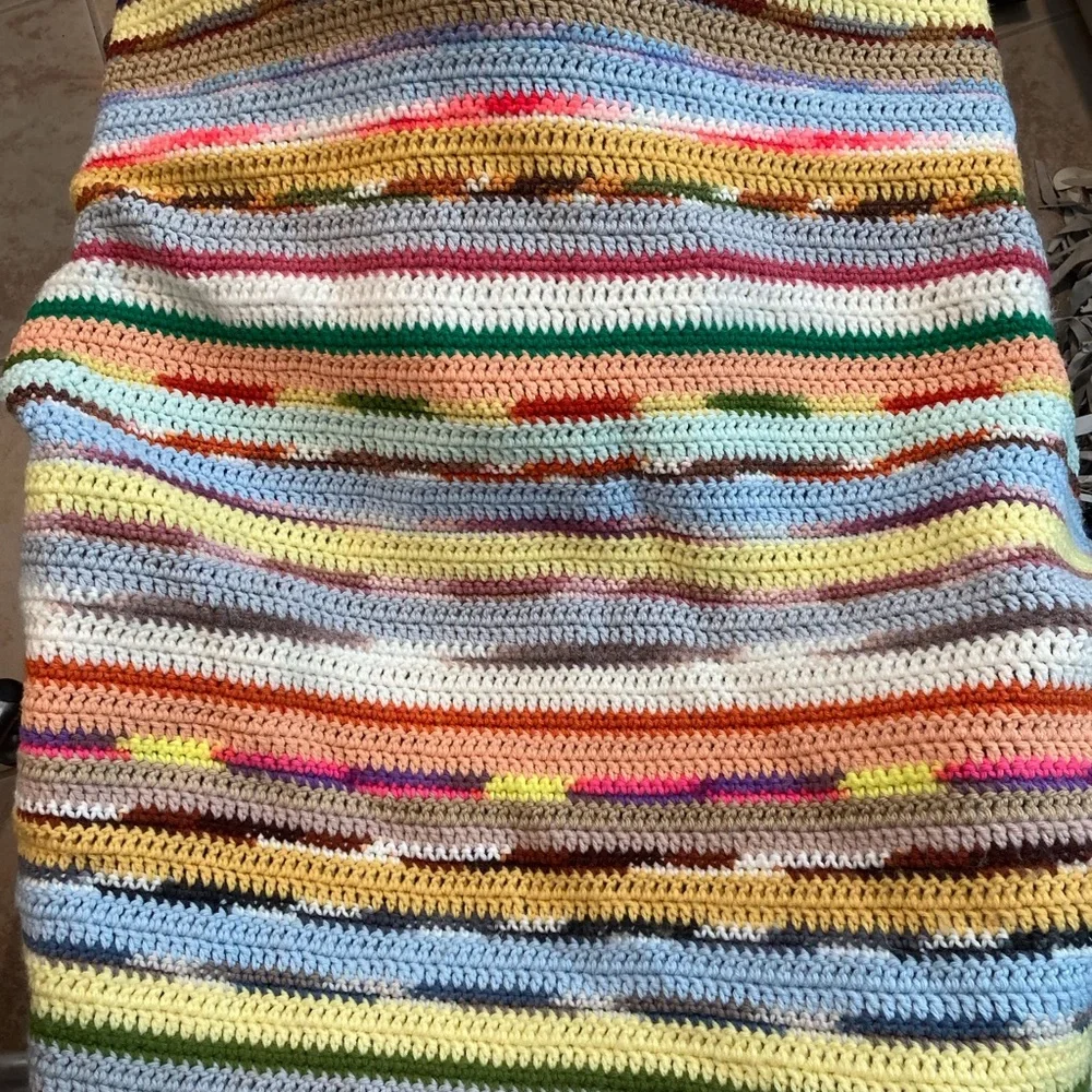Handmade blanket crochet